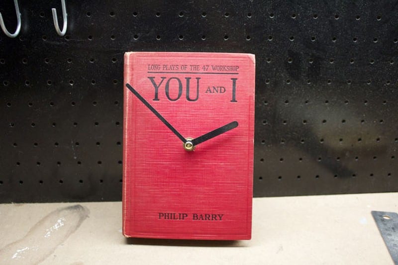 Vintage Book Clock