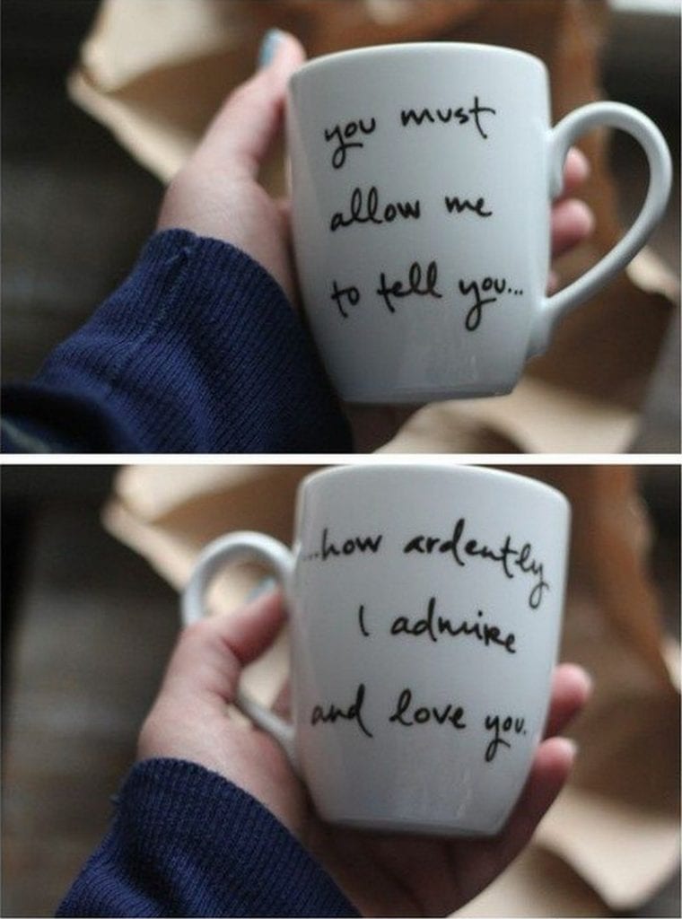 Expressions of love... DIY Mug Art